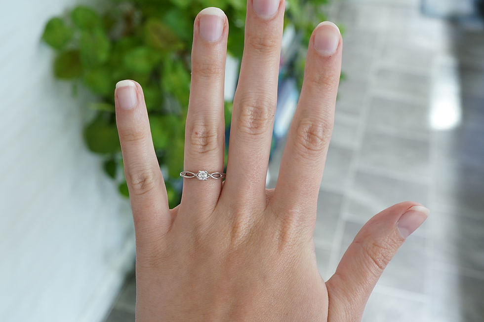 Thumbnail: 14k 1/5ct Diamond Infinity Ring