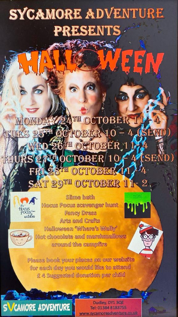 October Half-term  - Tuesday - Additional needs and their family members  