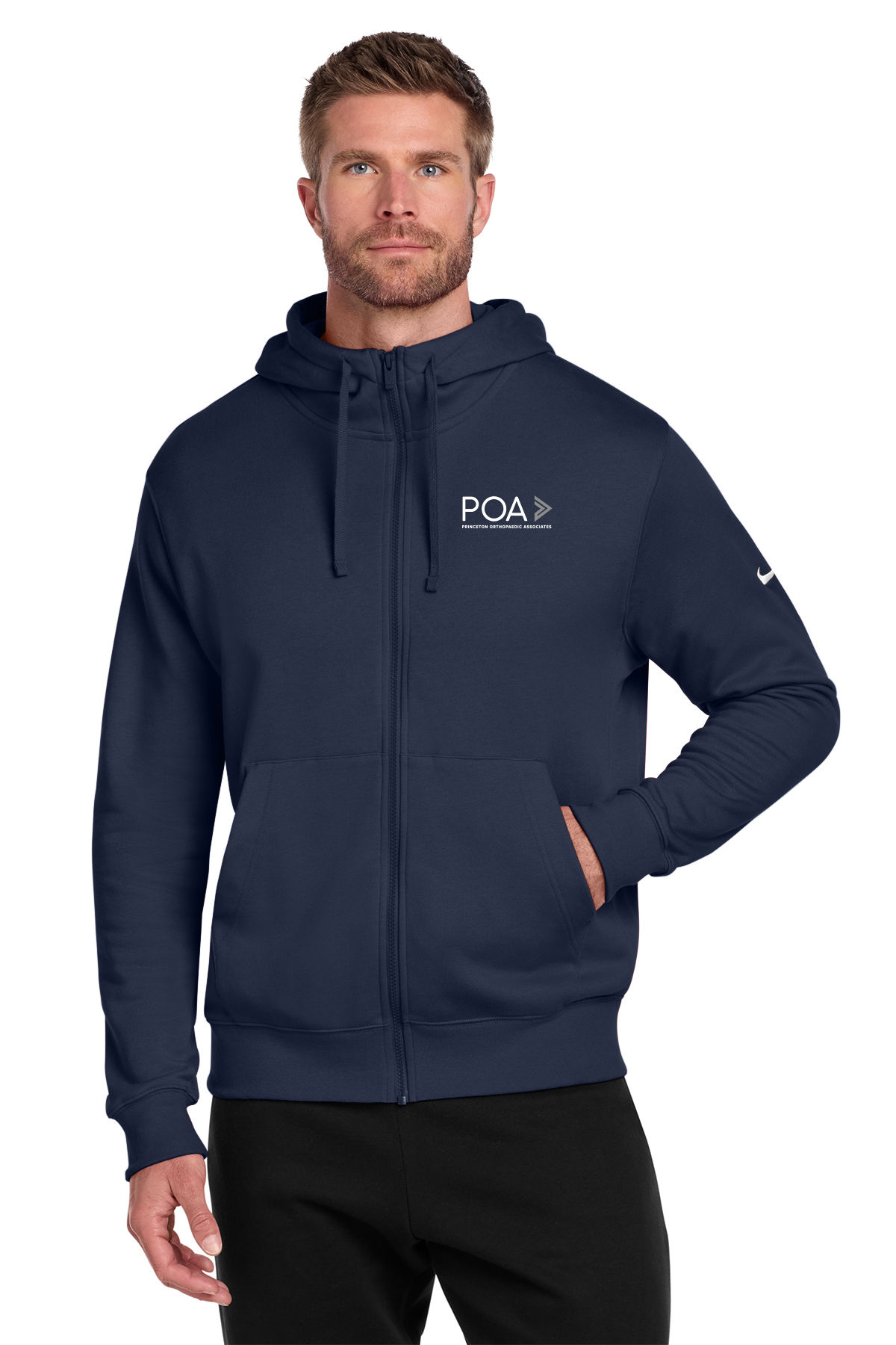 Nike Club Fleece Sleeve Swoosh Full-Zip Hoodie