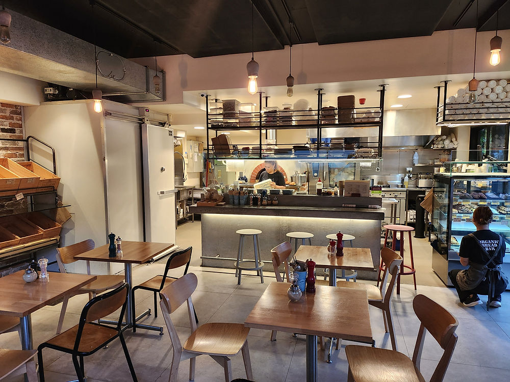 Interior of organic bread bar Darlinghurst