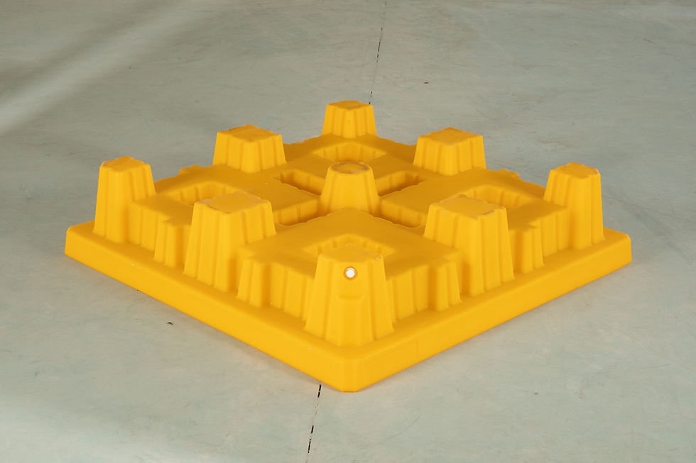 Thumbnail: China Top Quality 4 Drums Spill Containment Control Plastic Pallet Manufactured by Enlightening Plast