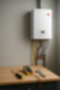 imagine di caldaia a condensazione e atrezzi di misura di fast service 2.0 s.a.s