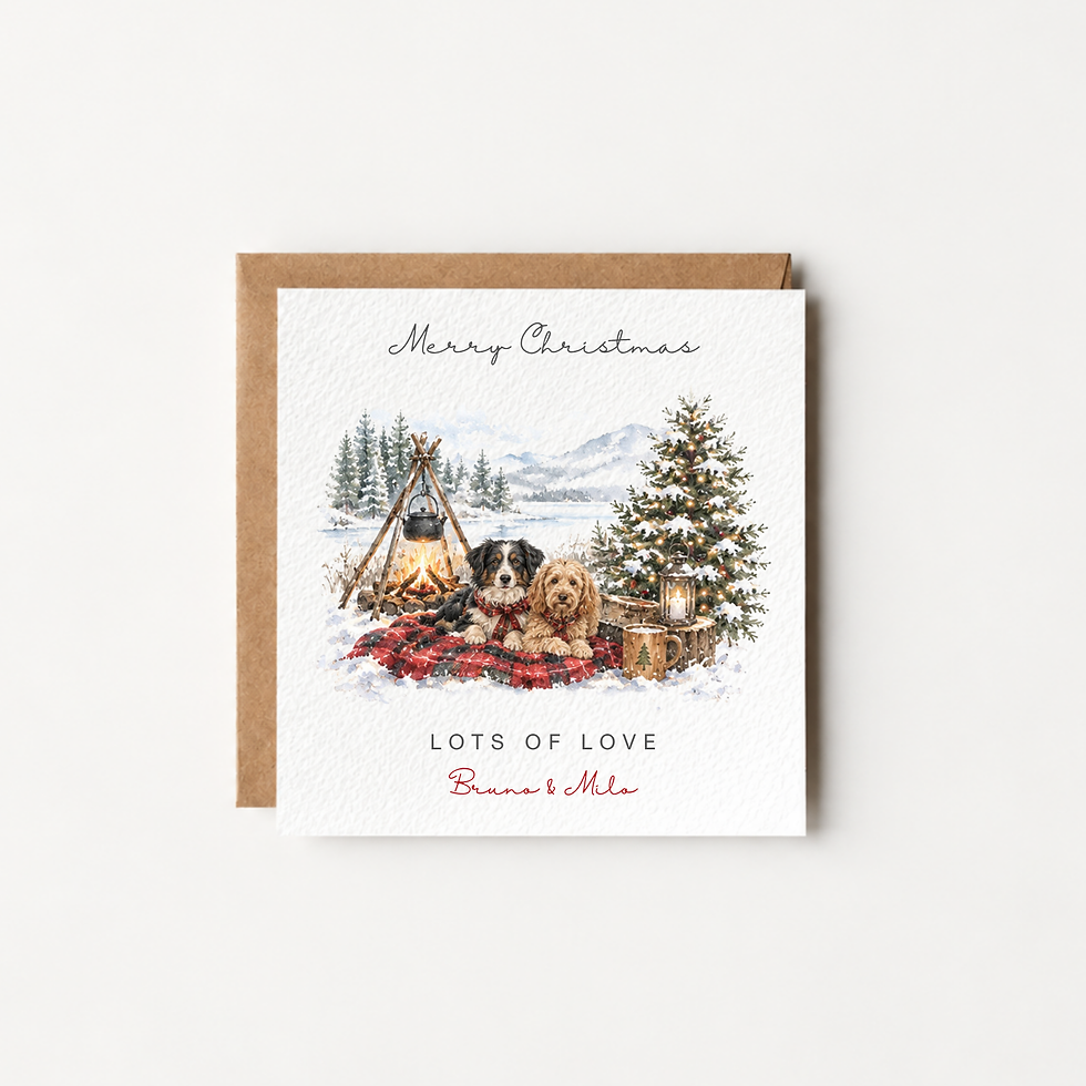 Thumbnail: Christmas with paws collection (woods)