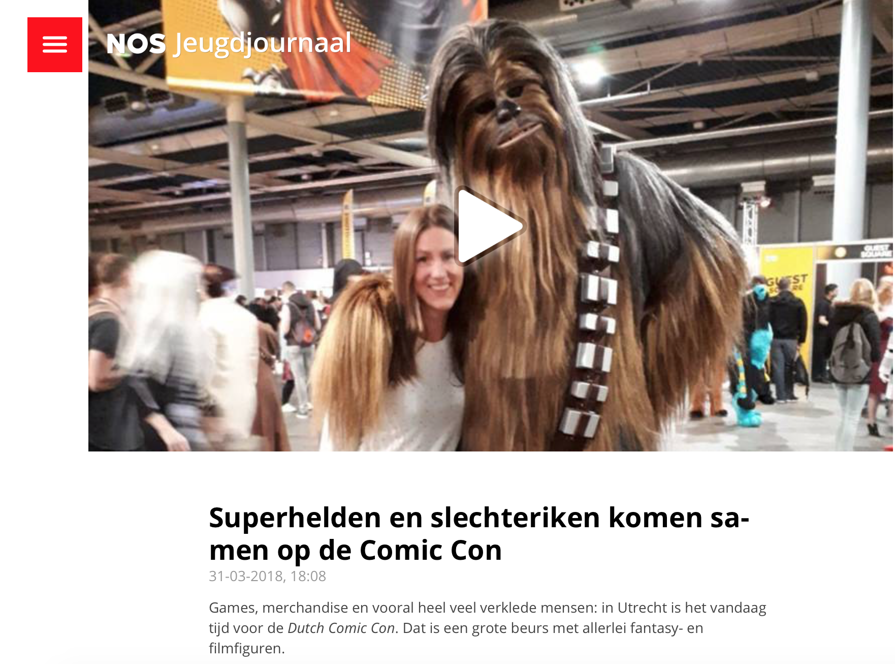 Jeugdjournaal over Dutch Comic Con