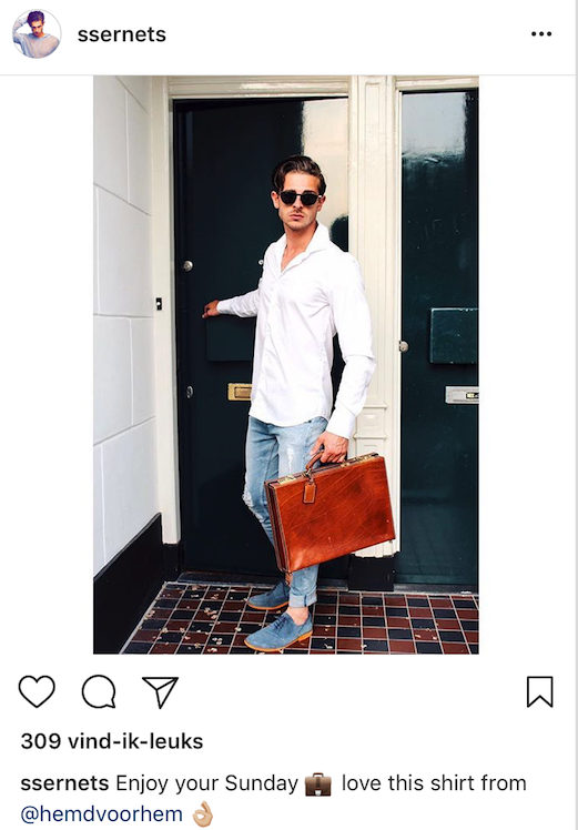 Sacha Sernets in Hemdvoorhem.nl