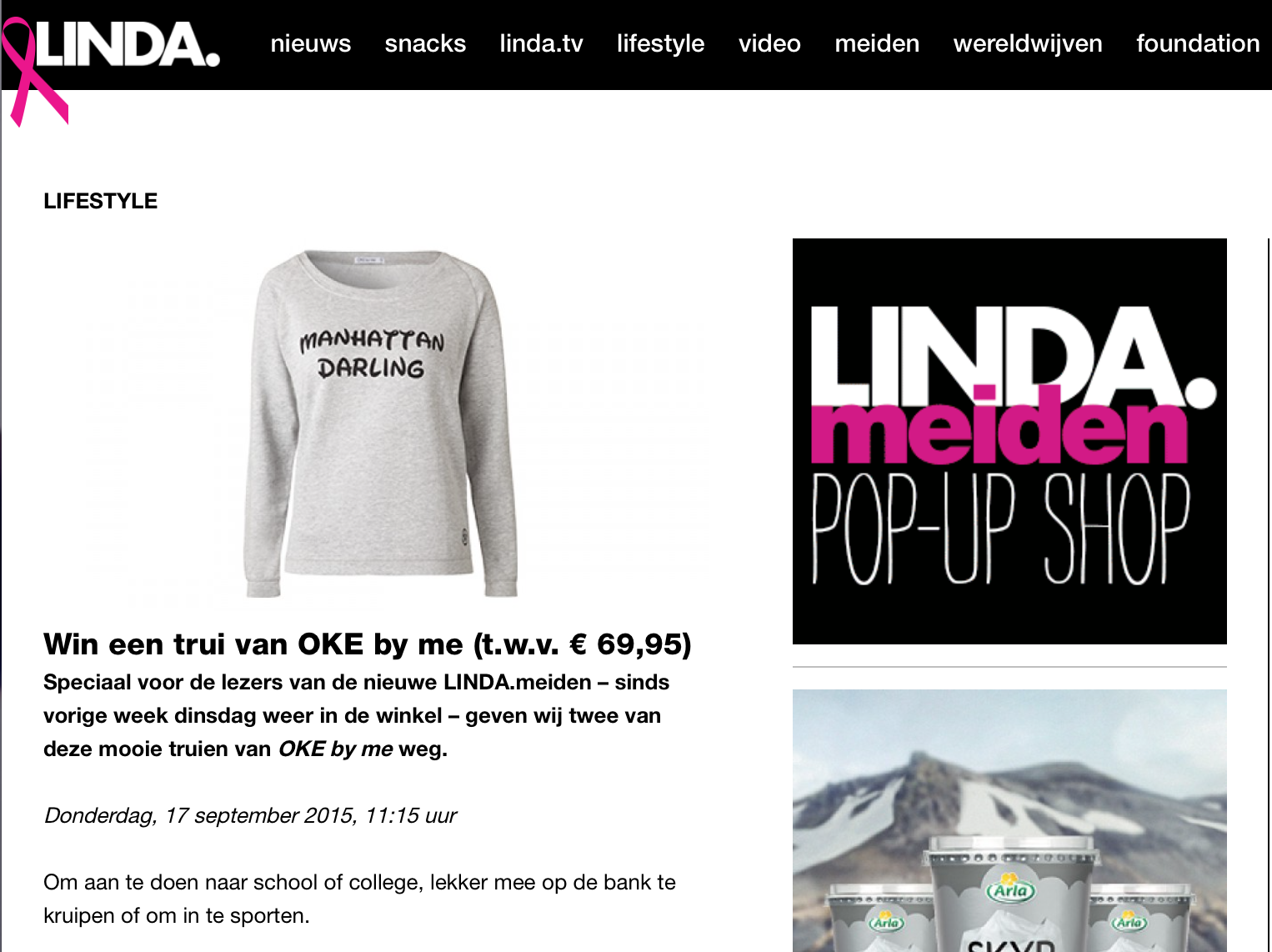 OKE by Me competition on Lindanieuws