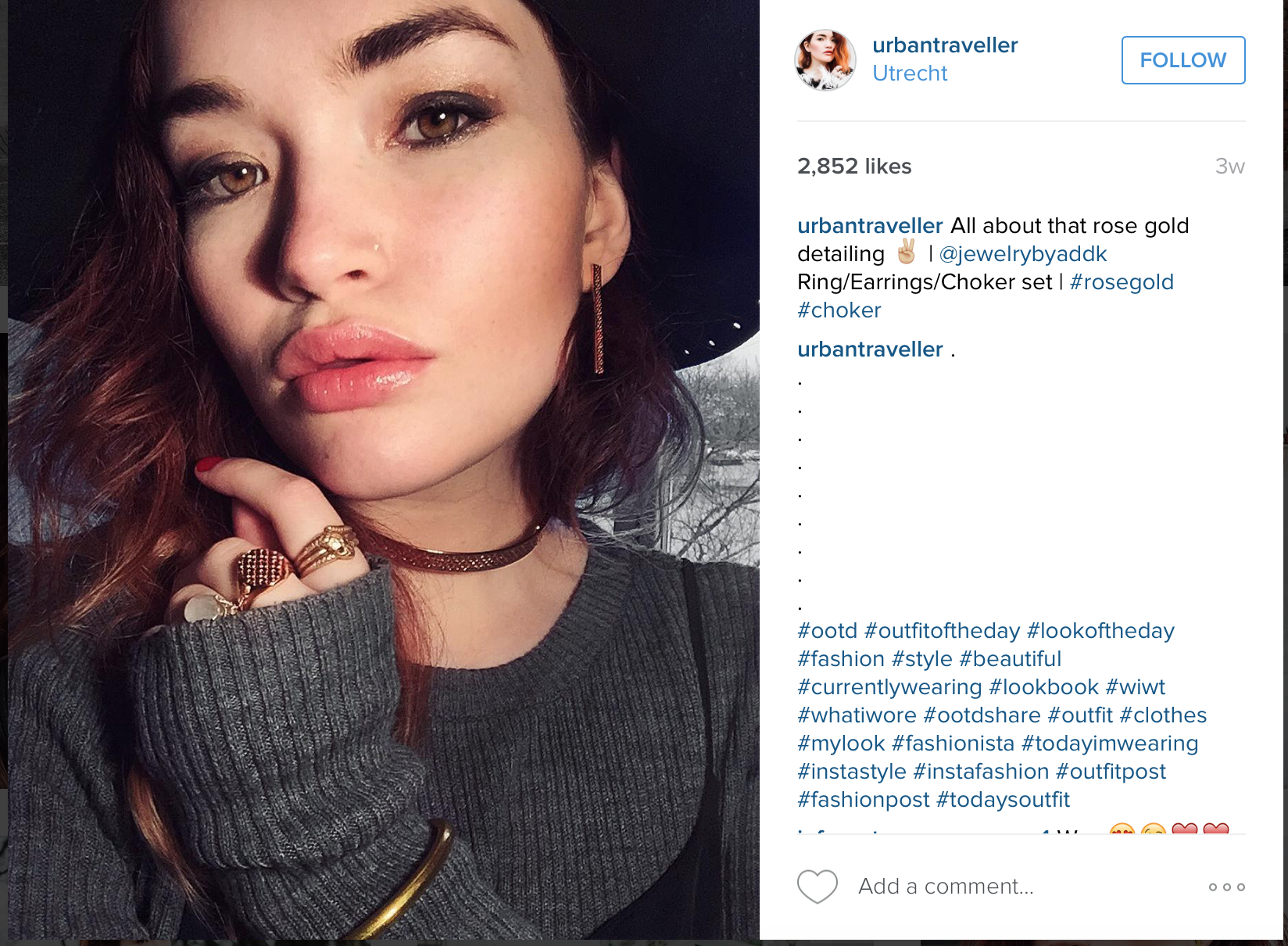 Urban Traveller wearing Jewelry by A