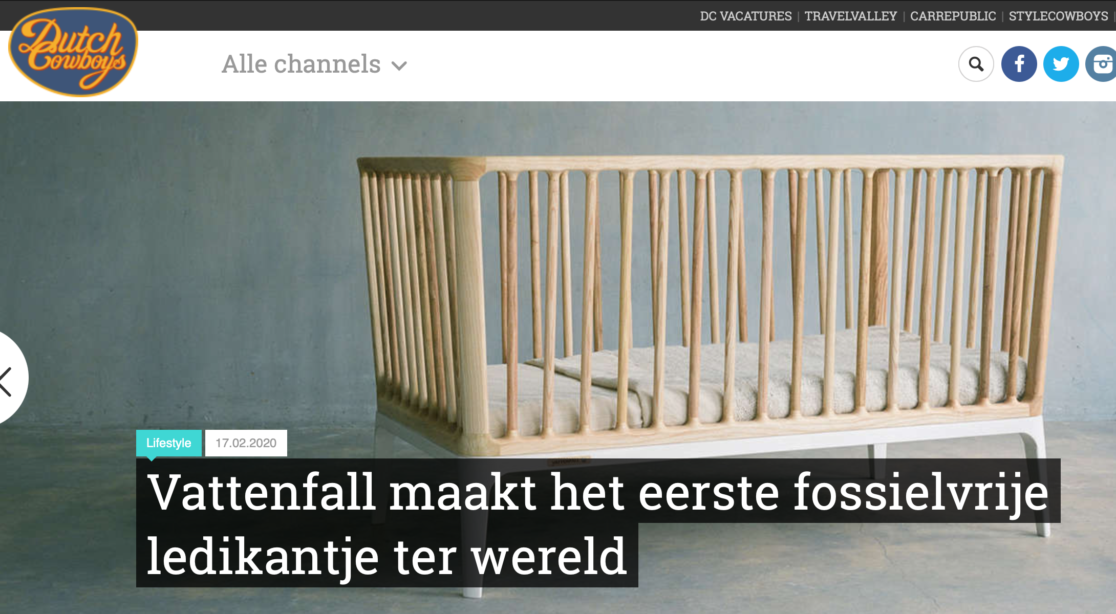 Fossielvrij ledikant Vattenfall