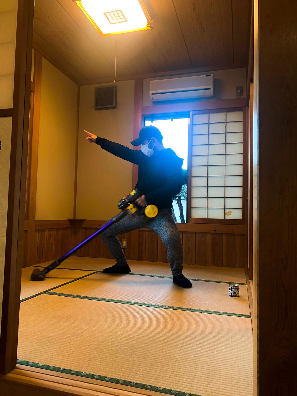 hanare_掃除,ダイソンマン