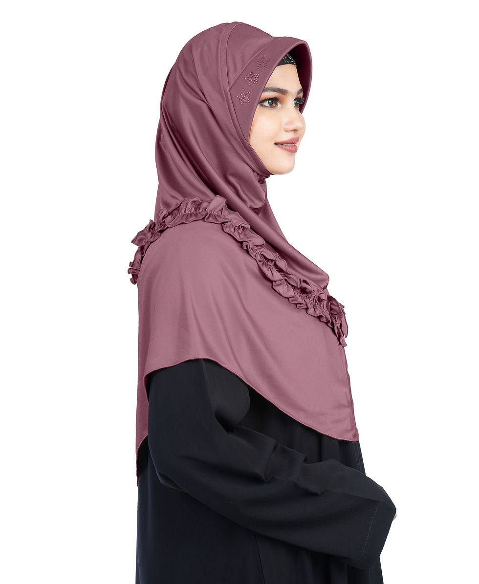 Thumbnail: Mehar Nidha Hijab for Women – Premium Soft Nidha Fabric Hijab with Elegant Frill