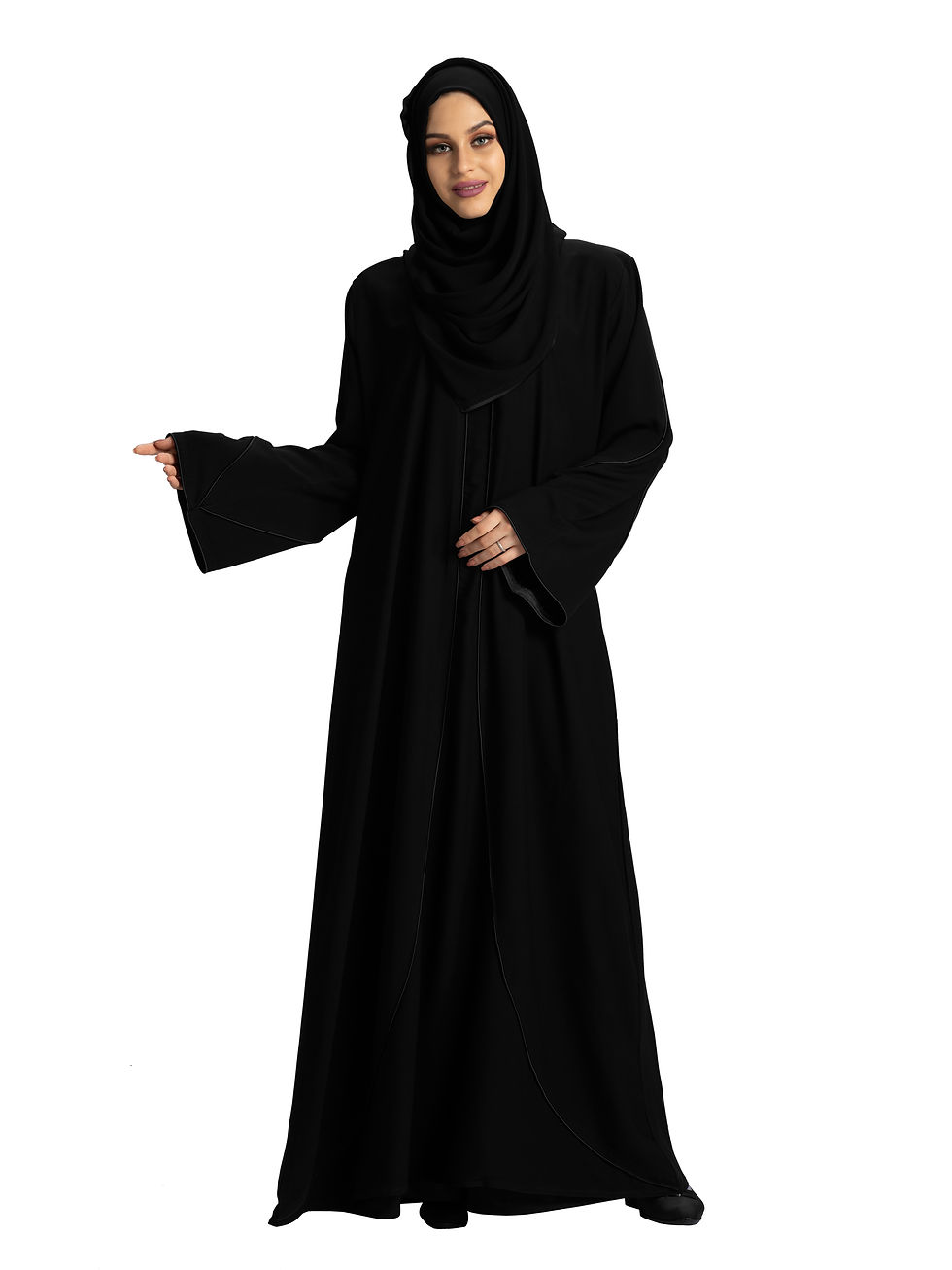 Thumbnail: Mehar Women's Stylish Designer Aain Abaya