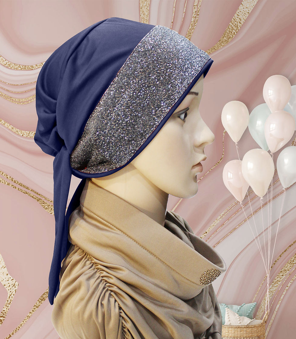 Thumbnail: Women's Twinkle Tea caps  a glittering pattern