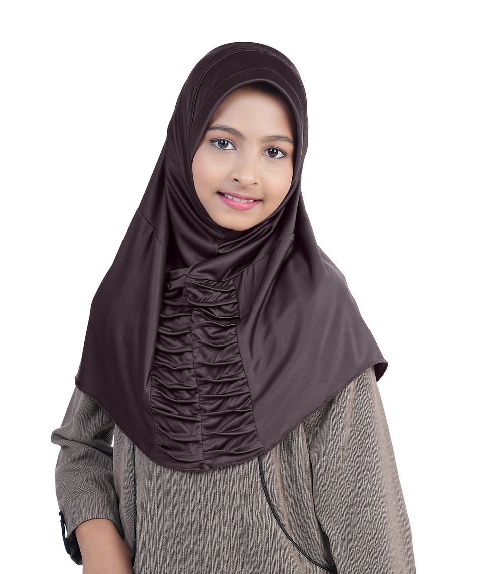 Thumbnail: Mehar Nisa Hijab for Girls Hijabs Modest Wear with Front Pleated Detailing –