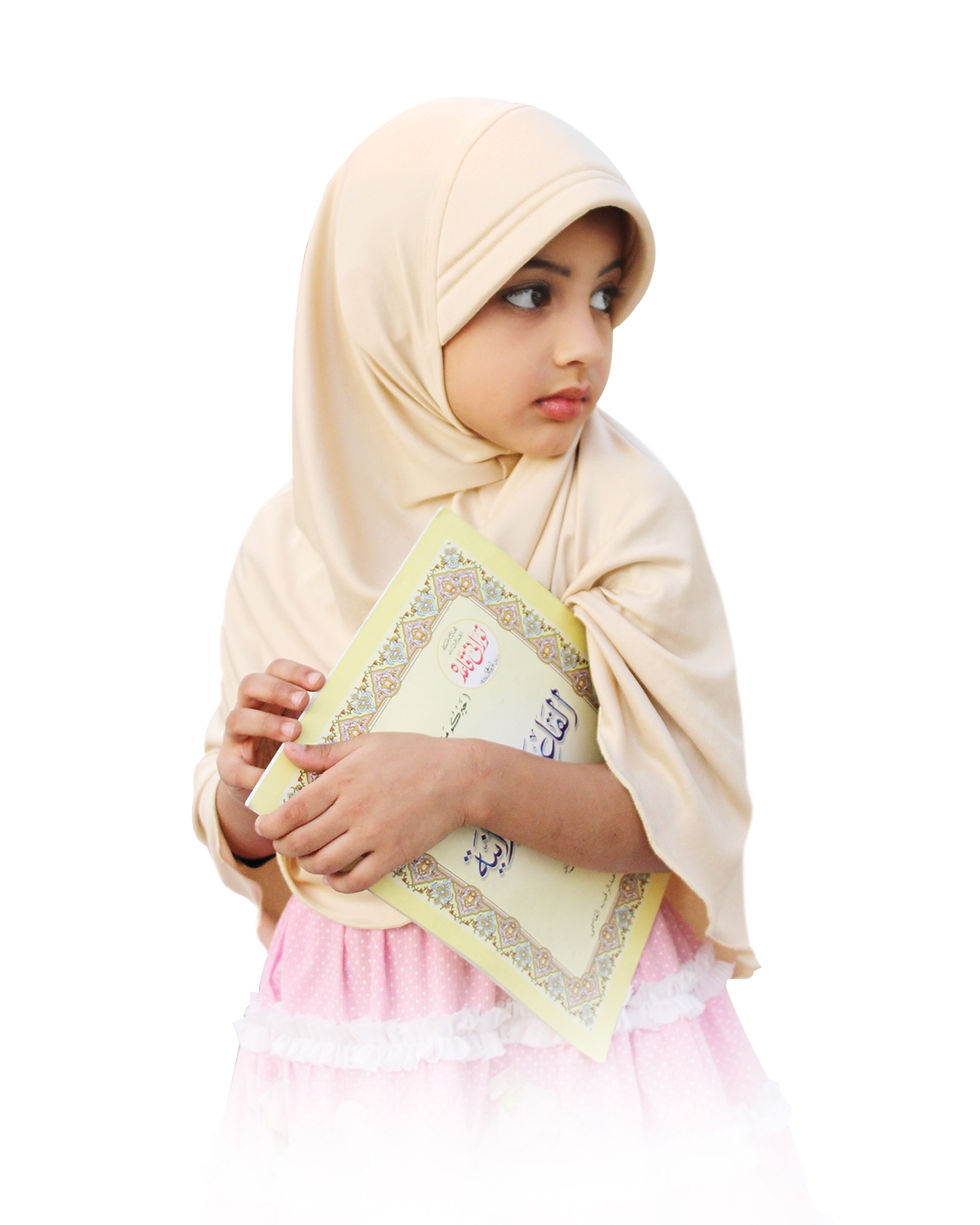 Thumbnail: Mehar Hijab's Girl's Plain Long Hijab feel good Little Ma-ale Hijab