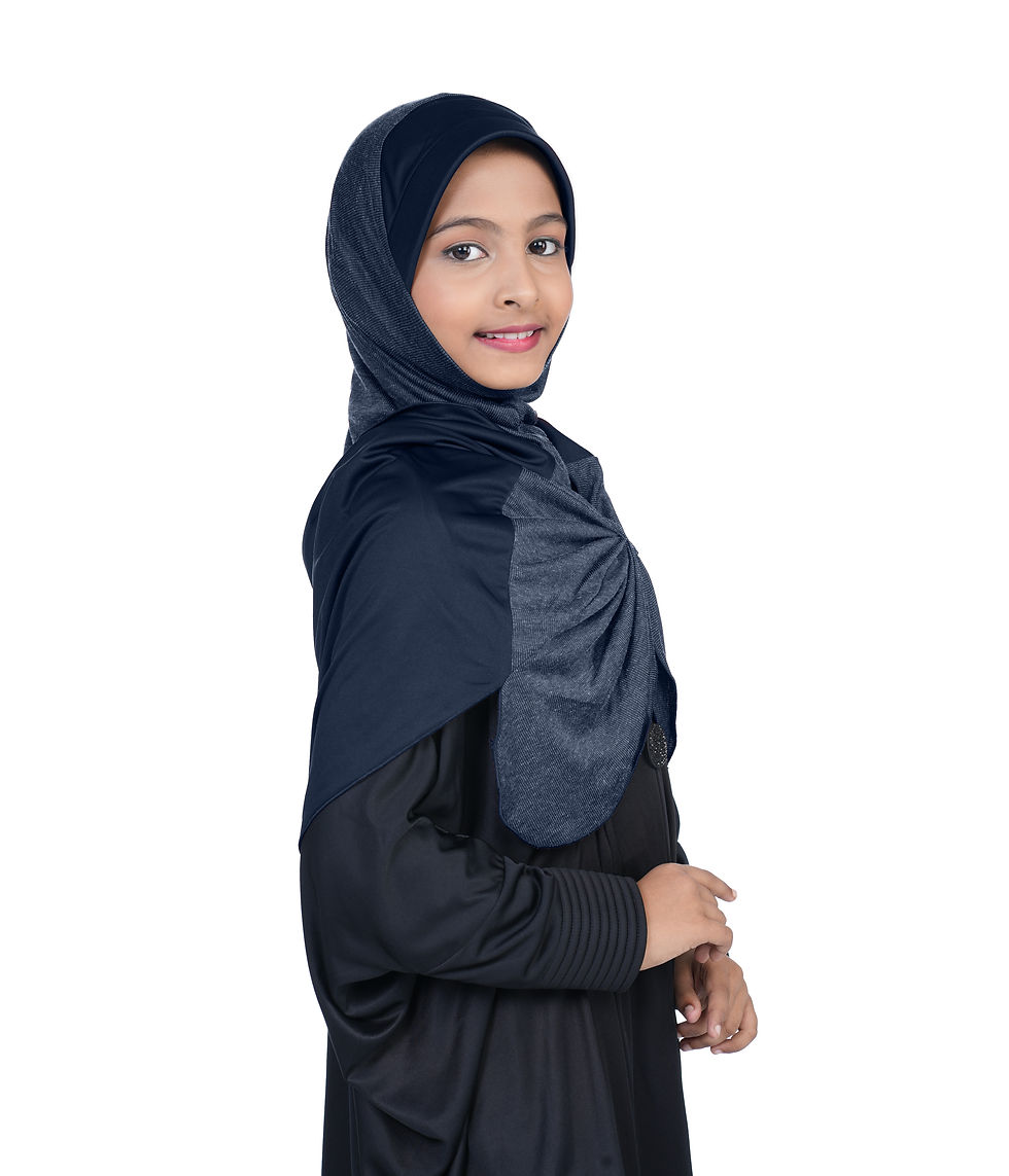 Thumbnail: Mehar Hijabs Stylish Kids Butterfly DD Hijab
