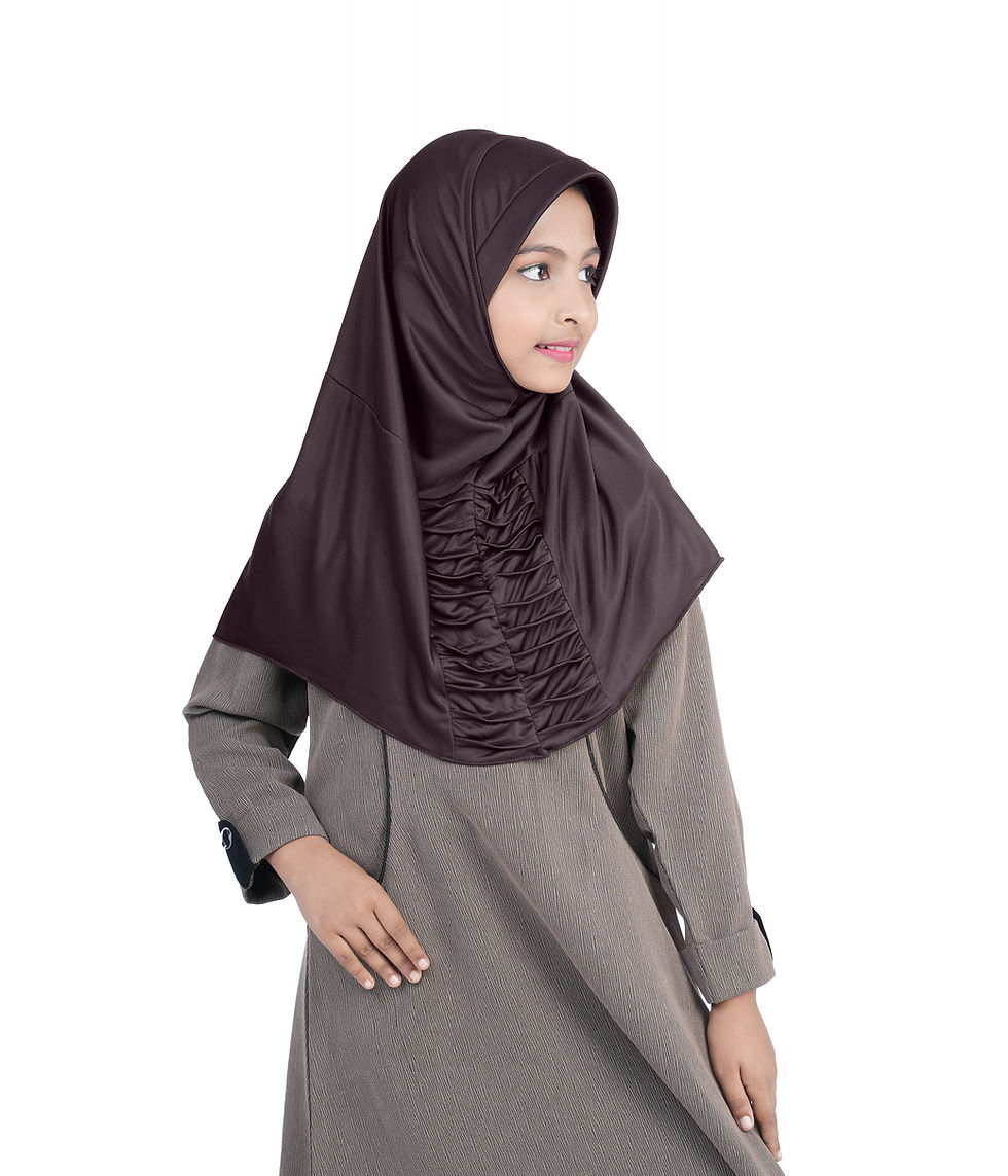 Thumbnail: Mehar Nisa Hijab for Girls Hijabs Modest Wear with Front Pleated Detailing –