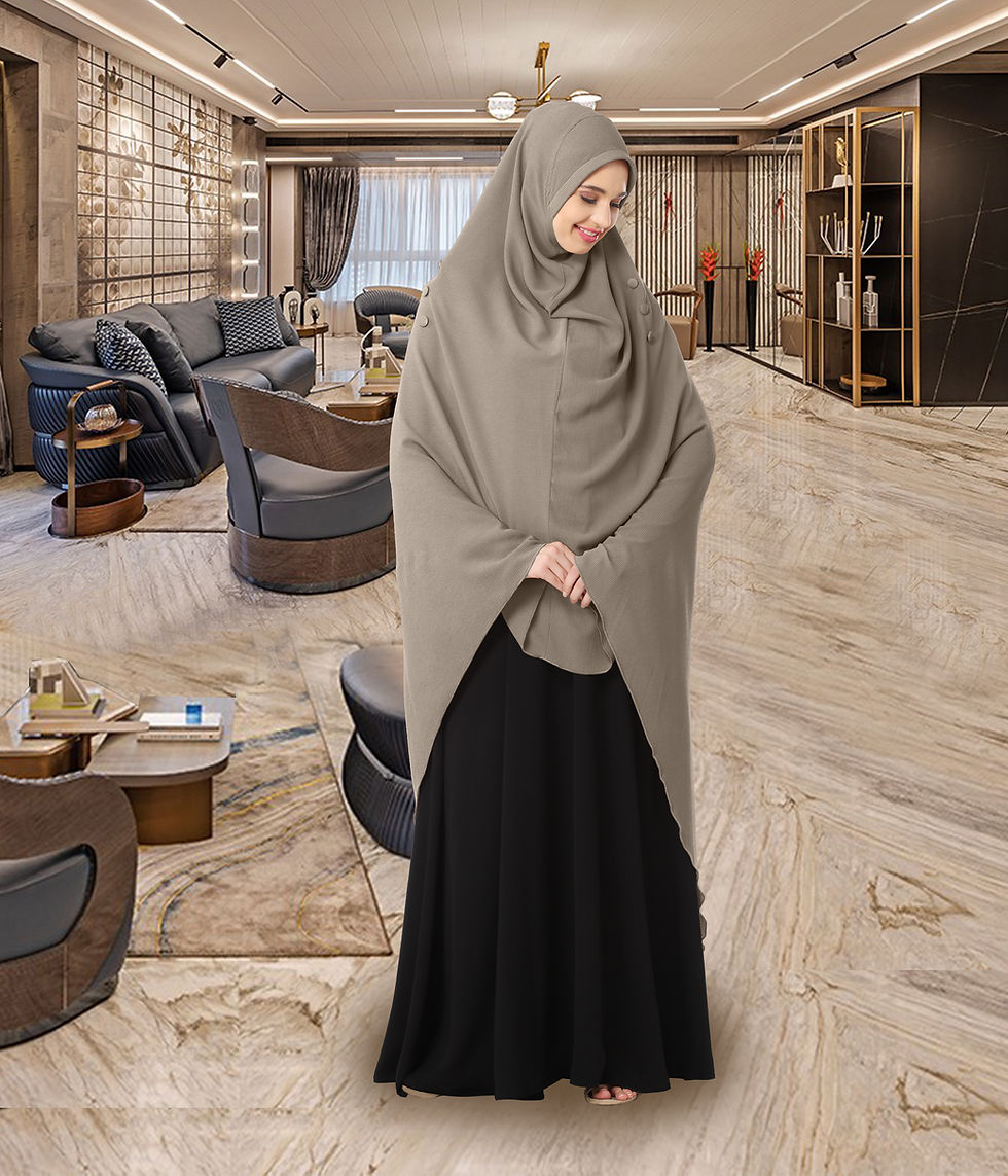 Thumbnail: Modest Women's Stylish Rich Premium Texture fabric Crepe Long Hijab HEERA HAMDA