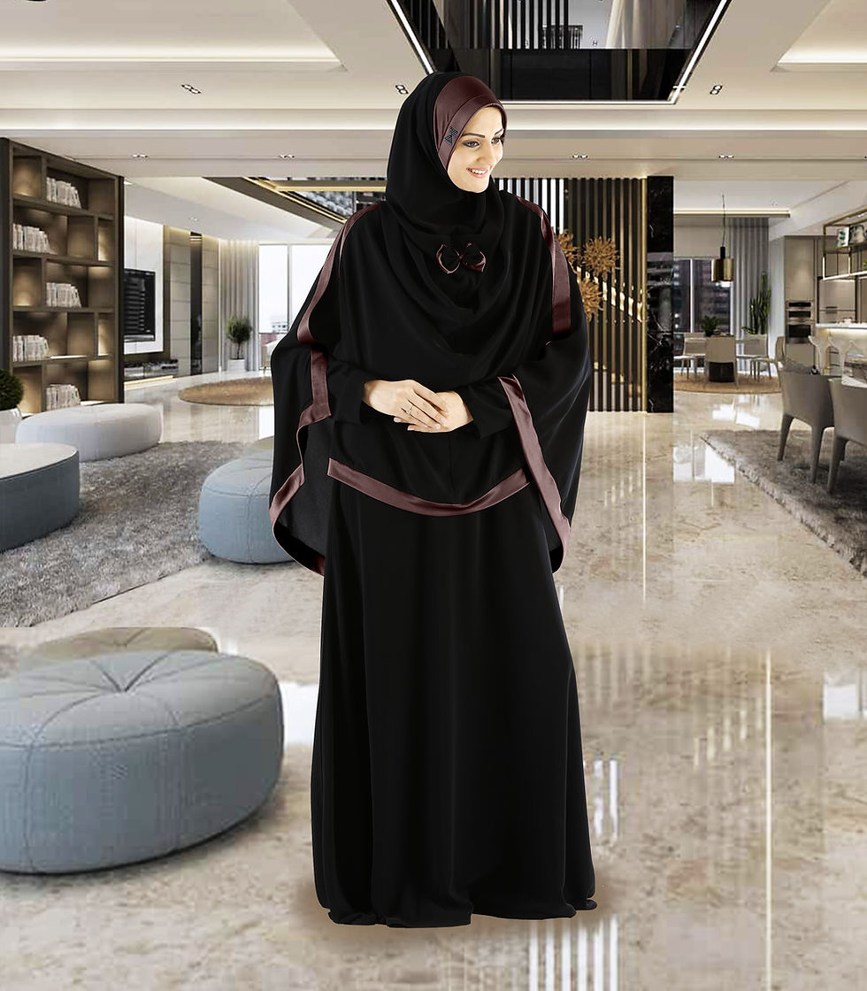 Thumbnail: Modest Women's Stylish Soft Rich Crepe Long Hijab GHANIA KHIMAR