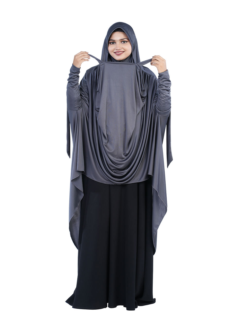 Thumbnail: Mehar Hijab's Muslim Modest Women's Stylish Poly Cotton Solid Safiya Mask Hijab