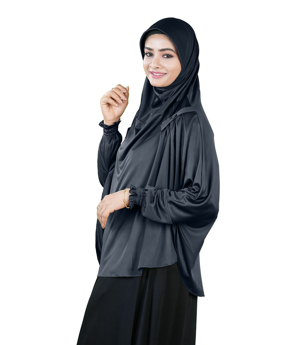 Thumbnail: Mehar Hijabs Modest Elegant Saima Farasha type Hijab – One-Piece