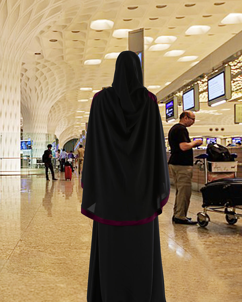 Thumbnail: Modest Women's Stylish Soft Rich Crepe Long Hijab GHANIA KHIMAR