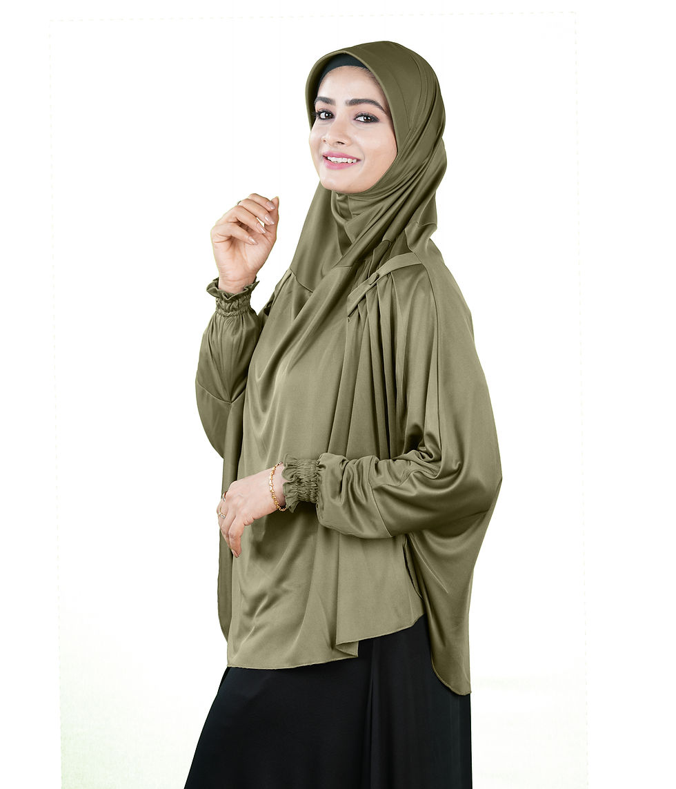 Thumbnail: Mehar Hijabs Modest Elegant Saima Farasha type Hijab – One-Piece