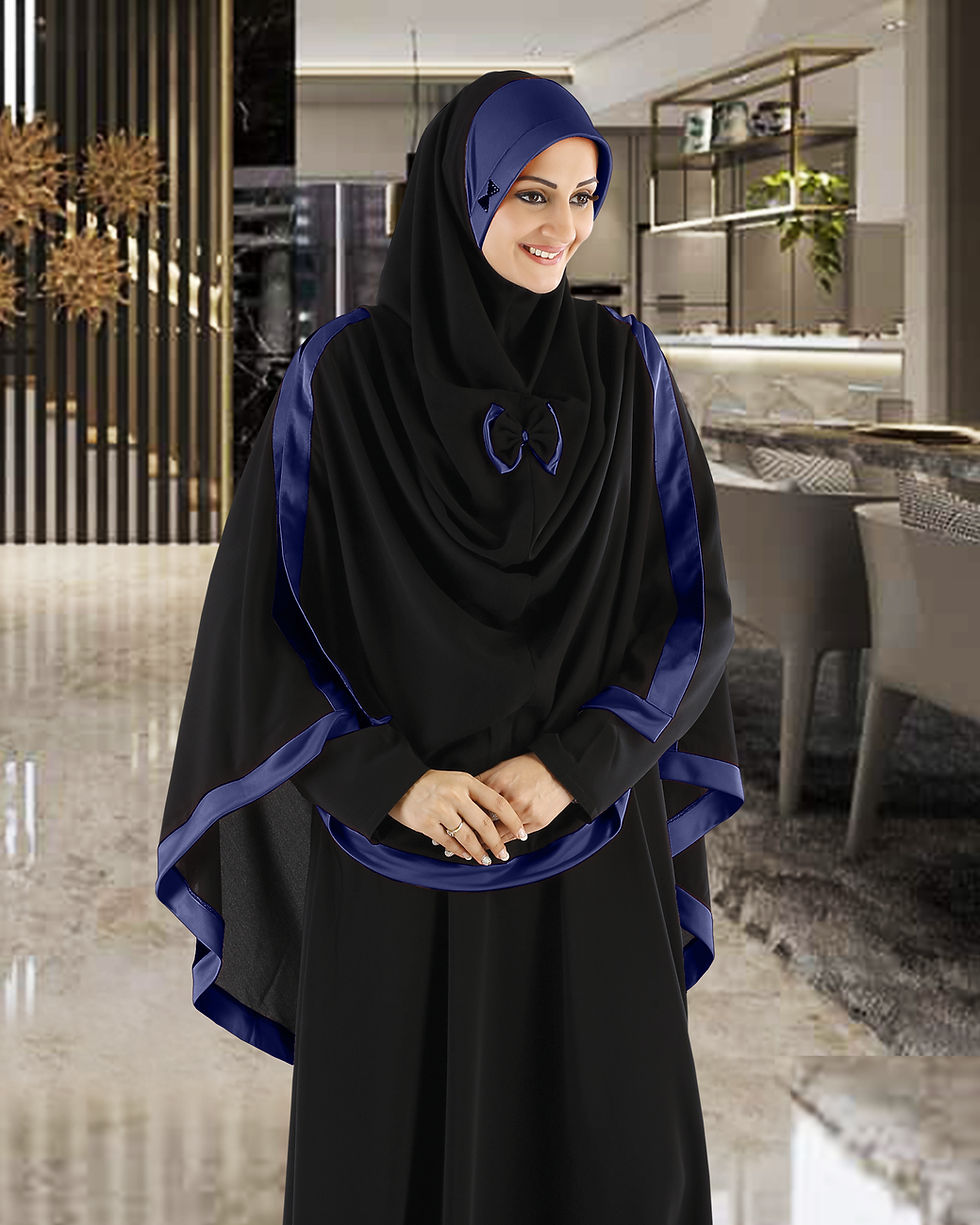 Thumbnail: Modest Women's Stylish Soft Rich Crepe Long Hijab GHANIA KHIMAR