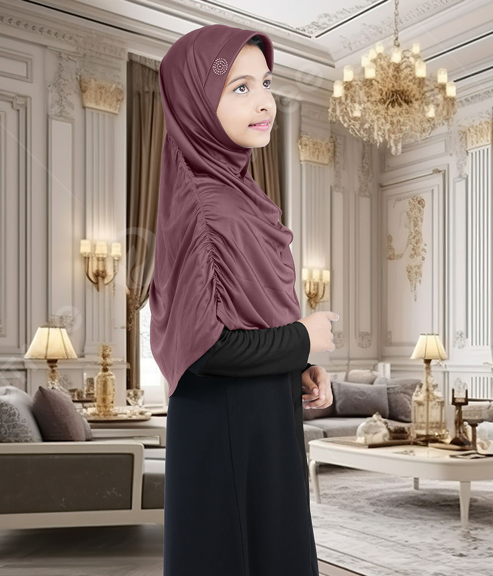 Thumbnail: Mehar Girls Zeenath Hijab Coffee