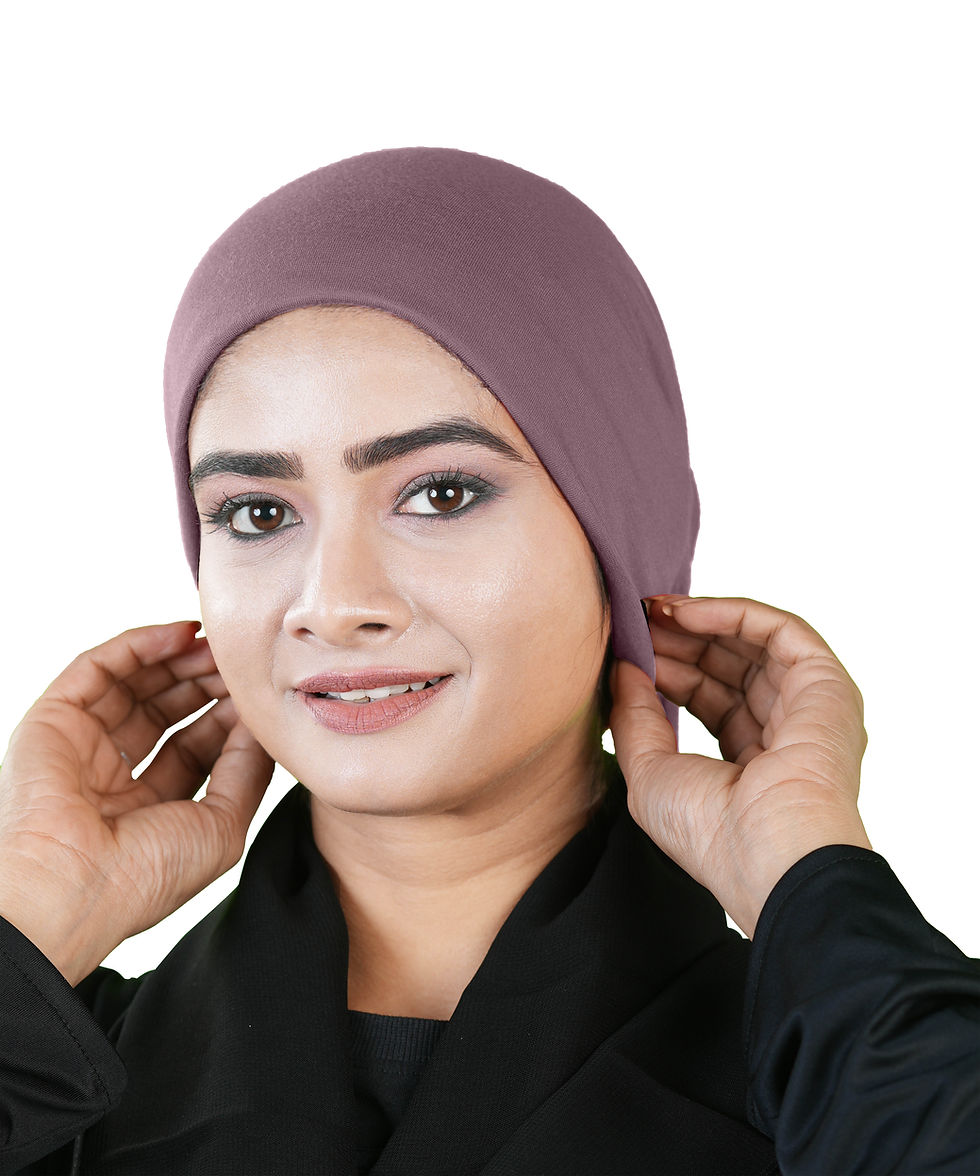 Thumbnail: Mehar Head scarves Bamboo Soft Stretchable cap for Women Adjustable Tie Modal
