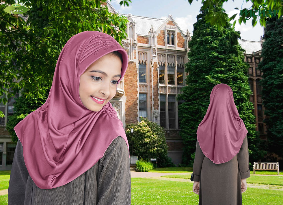 Thumbnail: MEHAR HIJAB'S Kids Scarf Little Heena Girl's Hijab