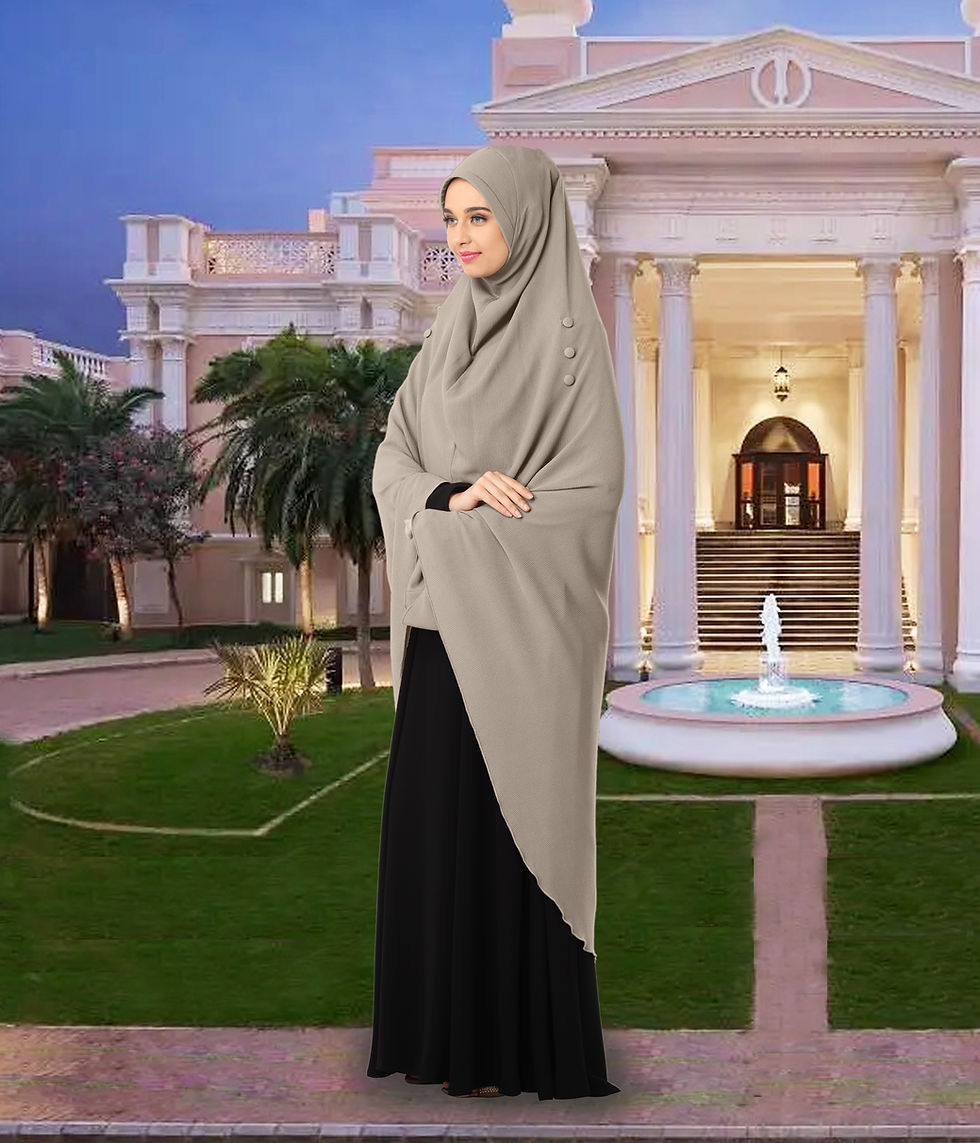 Thumbnail: Modest Women's Stylish Rich Premium Texture fabric Crepe Long Hijab HEERA HAMDA