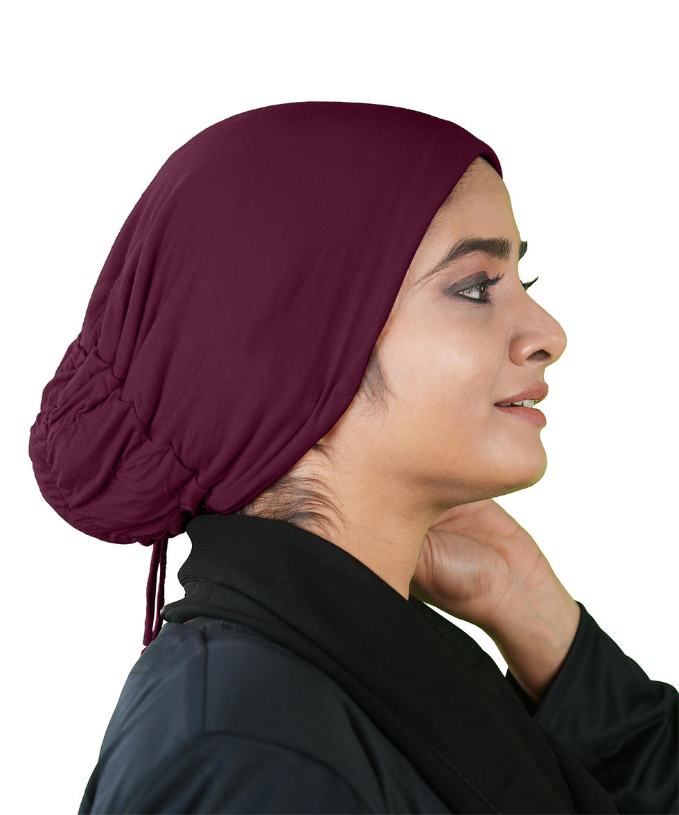 Thumbnail: Mehar Head scarves Bamboo Soft Stretchable cap for Women Adjustable Tie Modal