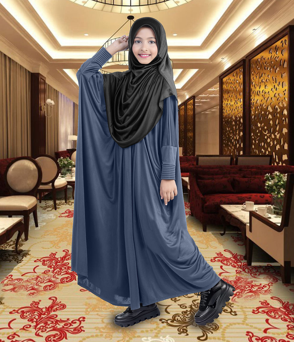 Thumbnail: MEHAR HIJAB'S Kids Scarf Little Faeezah Drip Drop Girl's Hijab