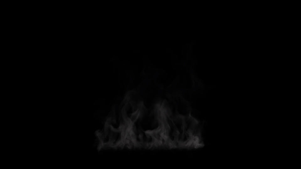 Looping smoke, thin, 4k 30p, with alpha