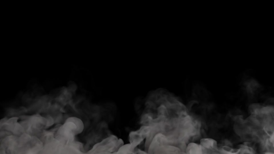 Thumbnail: Low hanging heavy smoke, seamless loop, 4k 24p, with alpha