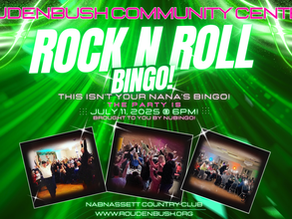 🎉 Rock & Roll Bingo: Celebrating 50 Years of Fun with Roudenbush! 