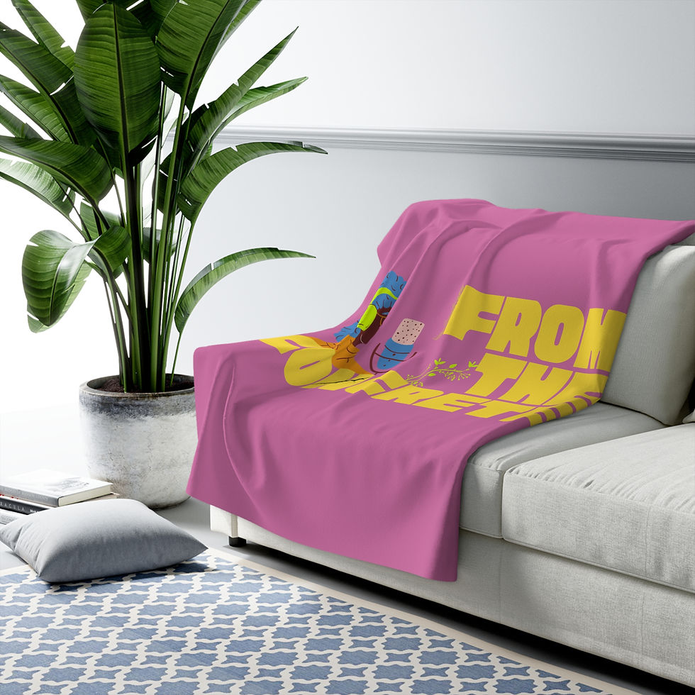 Thumbnail: From the Concrete Sherpa Fleece Blanket