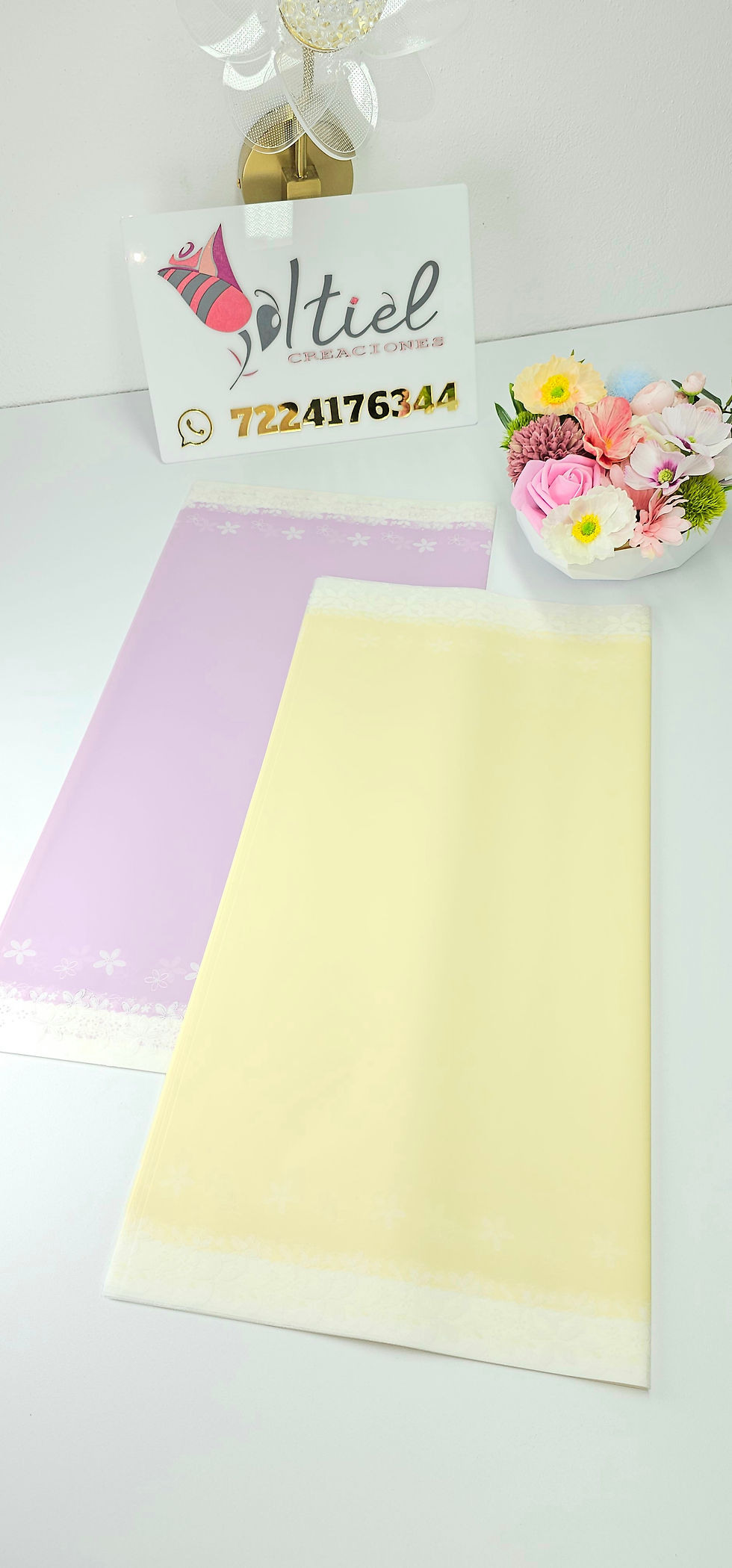 Papel C Filo de flores