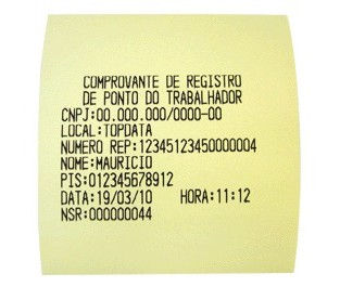 Comprovante de Registro de Ponto