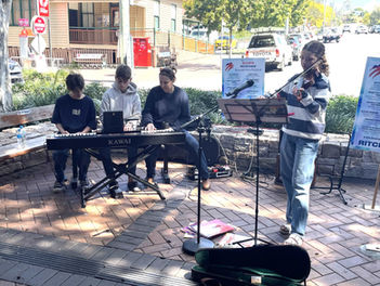 Buskers at the Boonah Arts Festival 2025