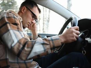 sleeping while driving a car