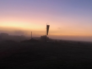 Lone Eagle Fly in dawn