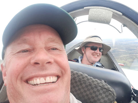 Flying in a Glider at Boonah