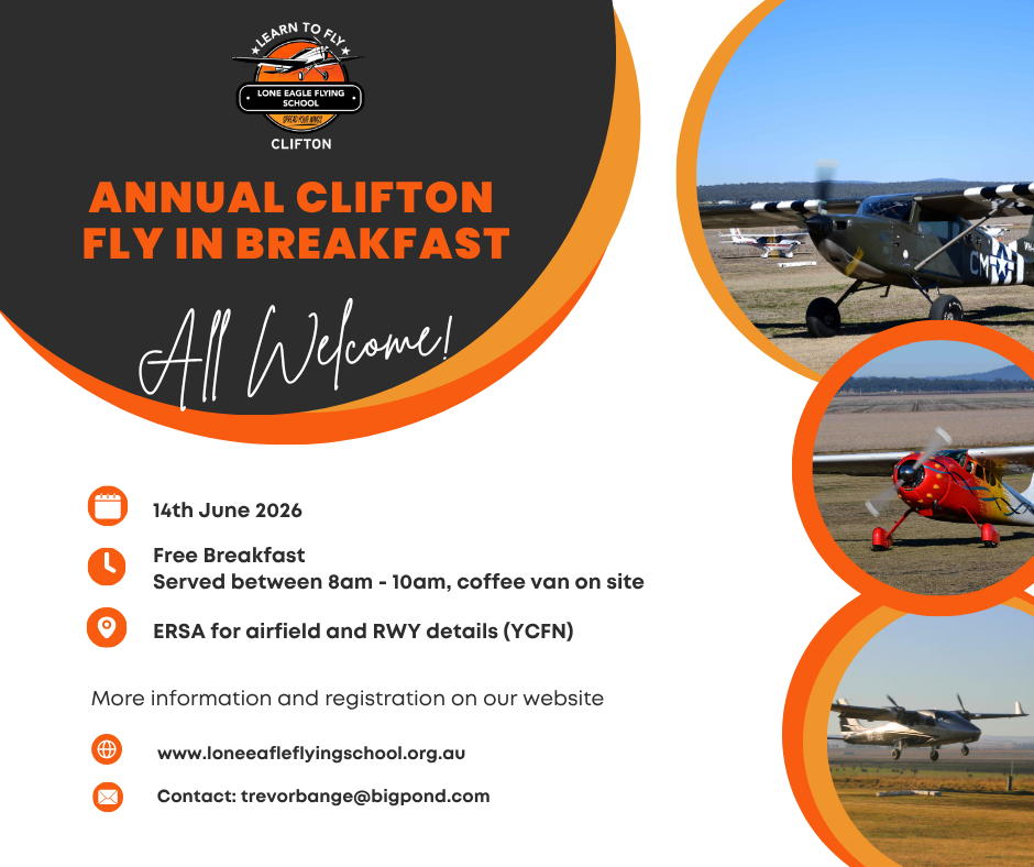 THE ANNUAL CLIFTON FLY-IN BREAKFAST