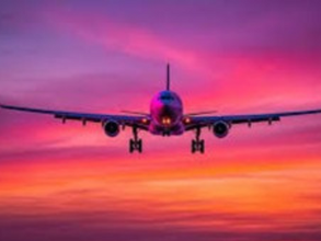 an aeroplane landing