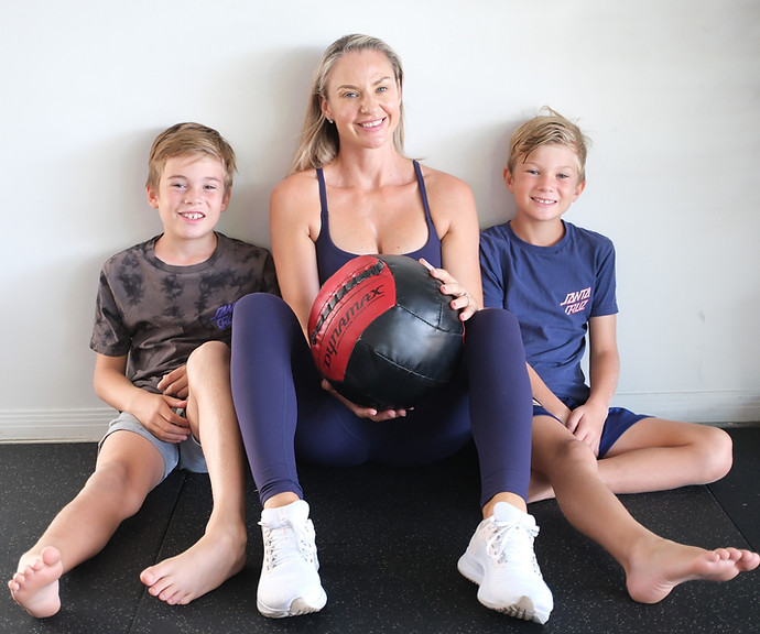 Personal Trainer Deb Ellaway and sons