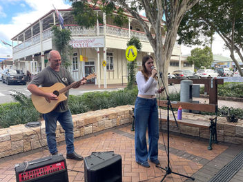 Buskers at the Boonah Arts Festival 2025