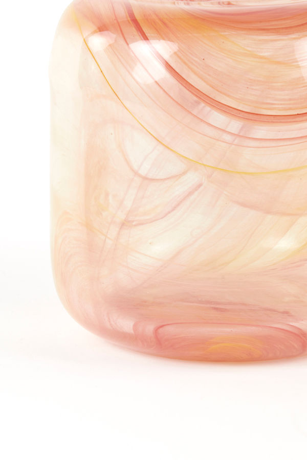 Miniaturbild: Blumenvase, Detailaufnahme orange