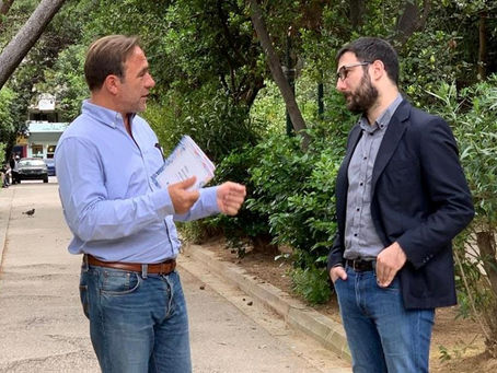 H Νέα Αστική Ατζέντα στο επίκεντρο της συζήτησης του Π. Κόκκαλη με τον Ν. Ηλιόπουλο