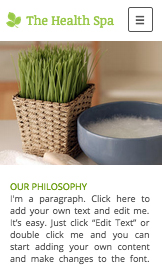 Alle Designvorlagen website templates – Wellnesshotel